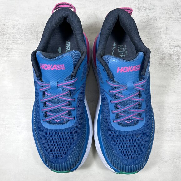 Hoka One One Bondi 7 Running Shoes - Women's Size 7 - Blue - Picture 7 of 11